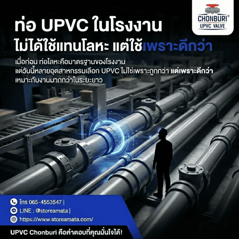 ท่อ uPVC ระบบท่อโรงงาน